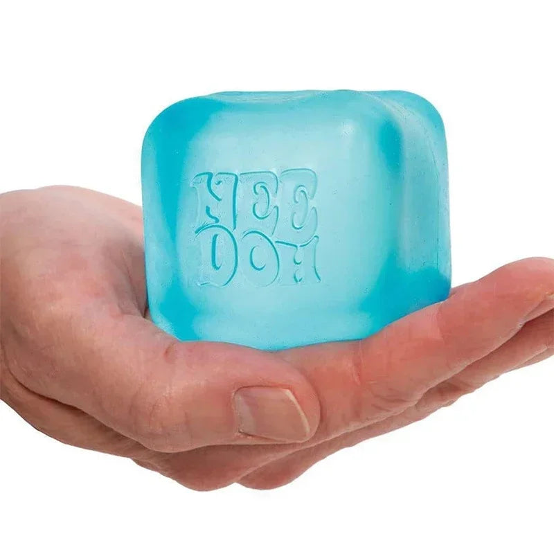 Trending Nee Doh Jellyfish & Cube Squish Toy, Soft Jelly Squeeze Stress Relief Fidget Toy, Sensory NeeDoh for Kids & Adults