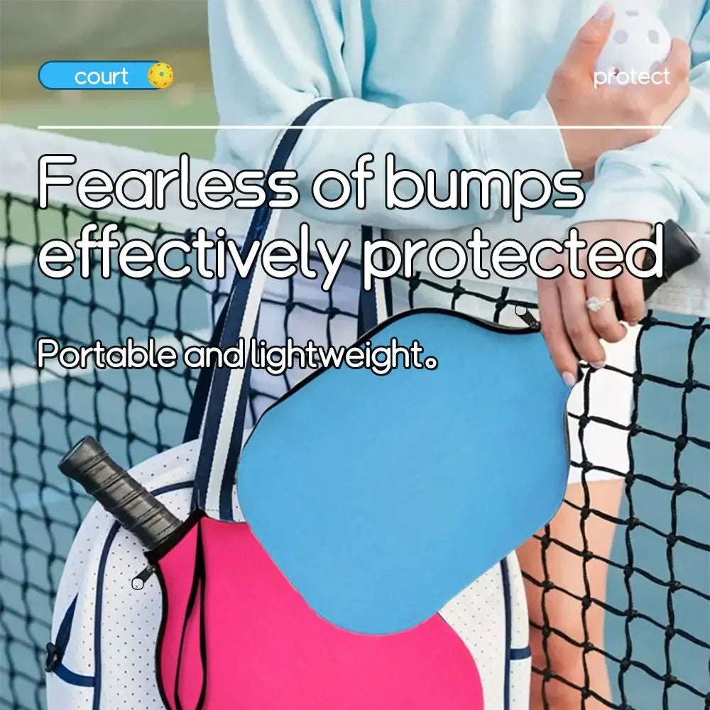 New Neoprene Pickleball Racket Sleeve Lightweight Pickleball Accessories Pickleball Paddle Cover Waterproof Protector Bag