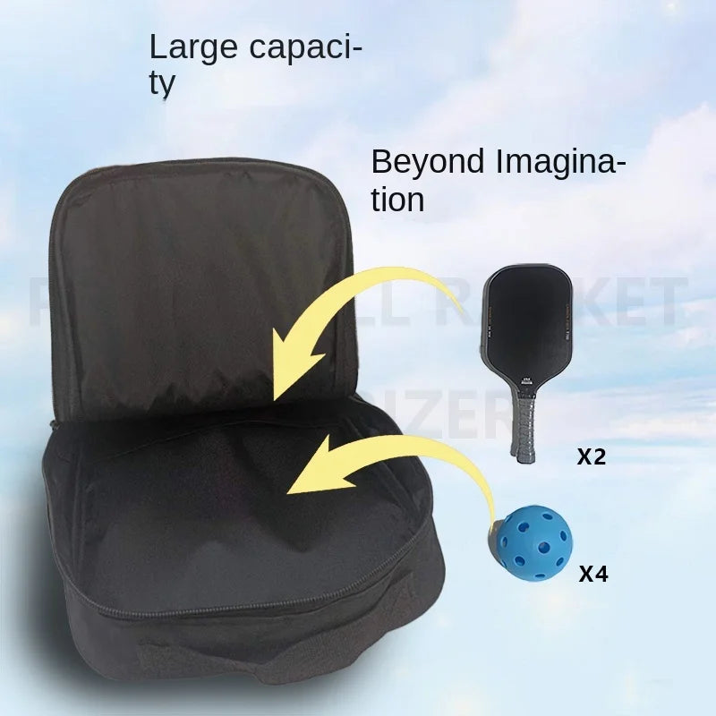 Pickleball Racket Bag Large Capacity Portable Handbag Storage Bag Women Men Outdoor Sports Professional Pickleball Bag