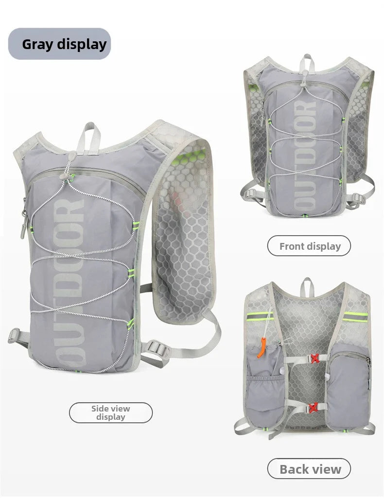 1PCS Running Hydration Vest Backpack,Lightweight Water Backpack,Hydration Backpack Running Vest for Hiking Biking for Women Men