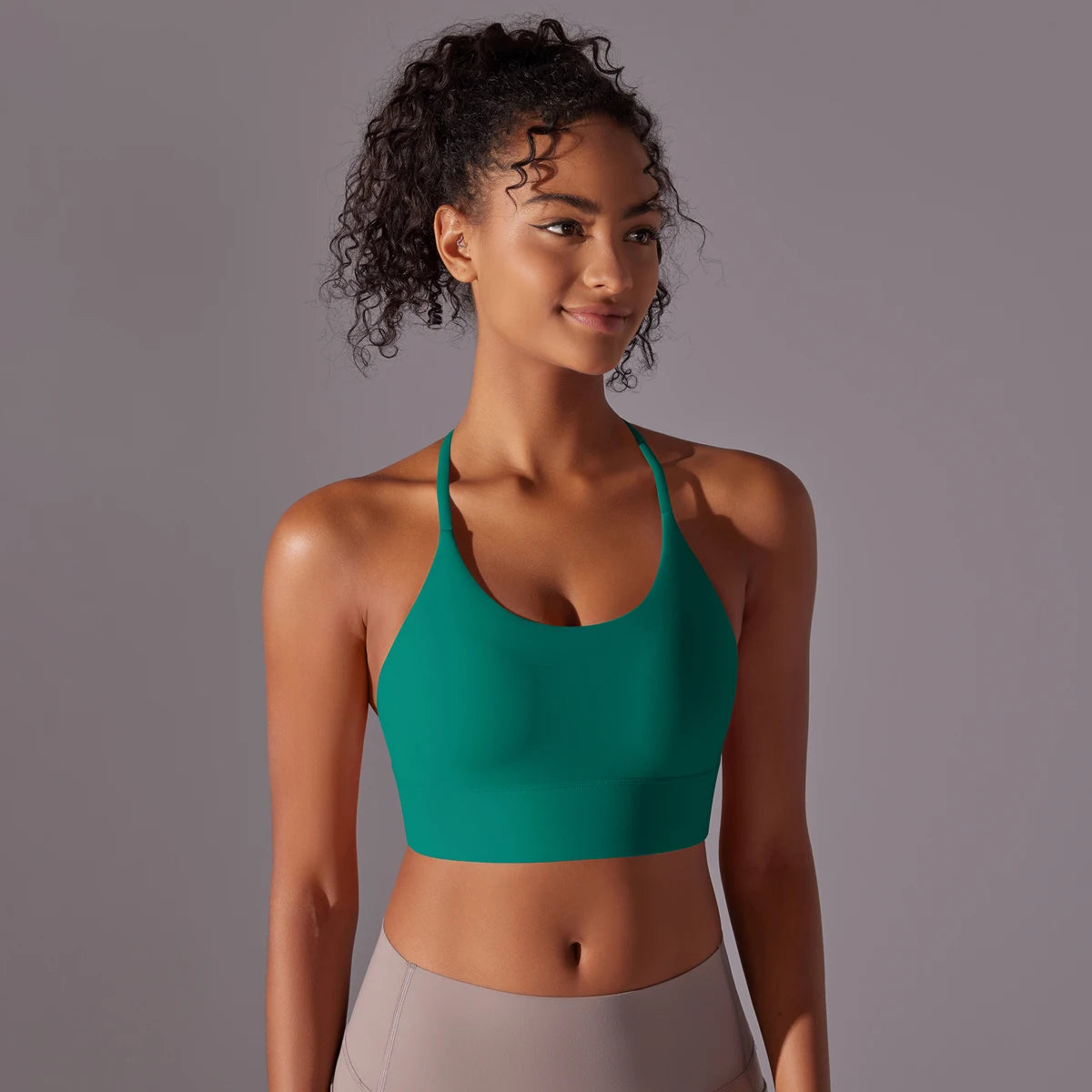 Sport Bra Soft Backless Sexy Women Fitness Bra Tights Yoga Vest High Strength Shockproof Gym Sports Top Push Up With Chest Pad