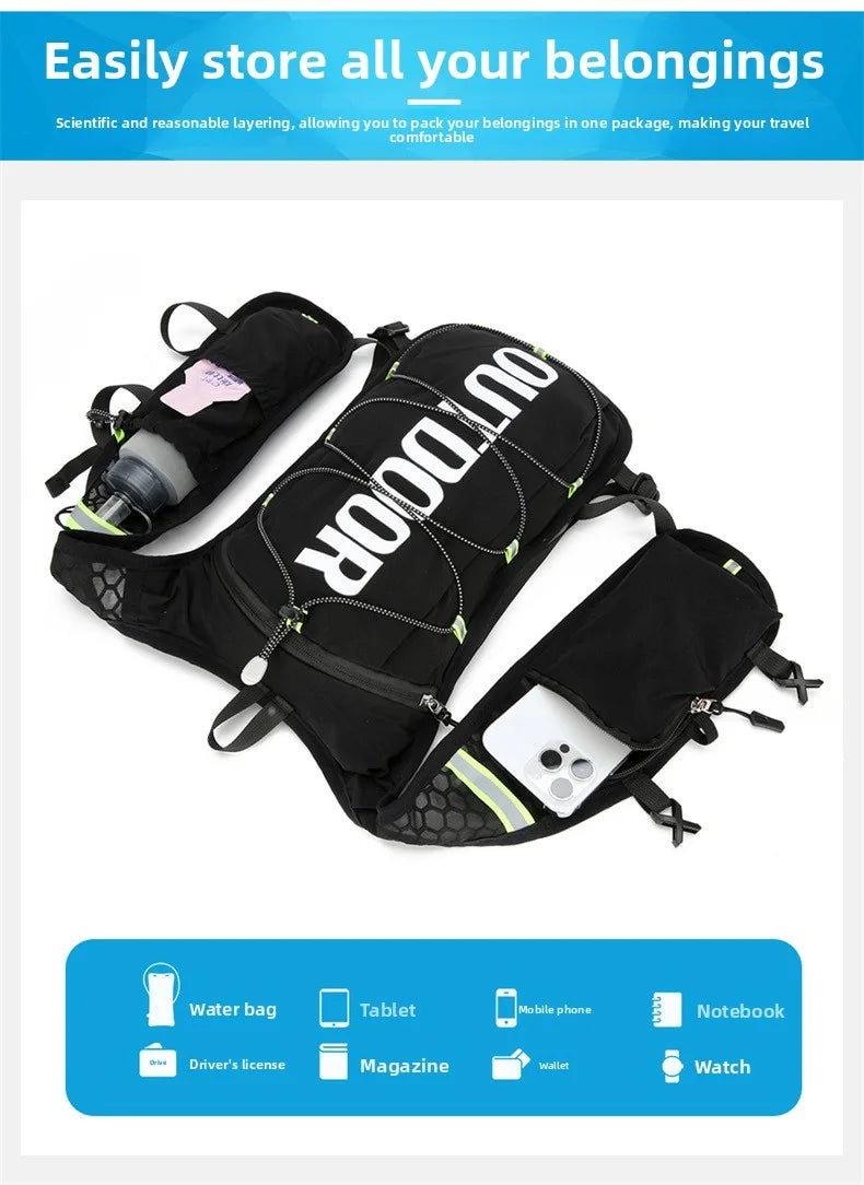 1PCS Running Hydration Vest Backpack,Lightweight Water Backpack,Hydration Backpack Running Vest for Hiking Biking for Women Men