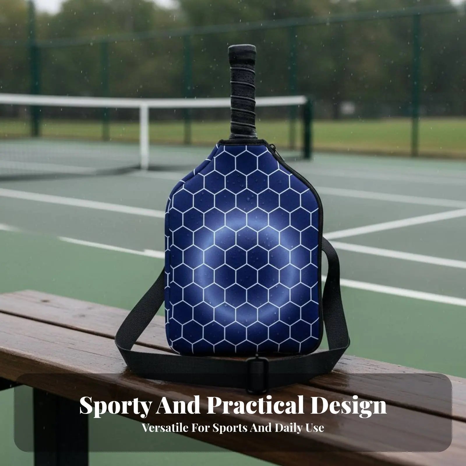 Pickleball Paddle Bag Neoprene Material Pickleball Bag Versatile Carry Choices Adjustable Strap for Athletes