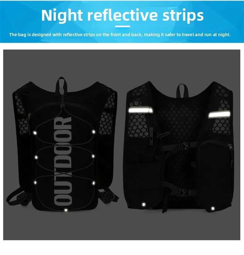 1PCS Running Hydration Vest Backpack,Lightweight Water Backpack,Hydration Backpack Running Vest for Hiking Biking for Women Men