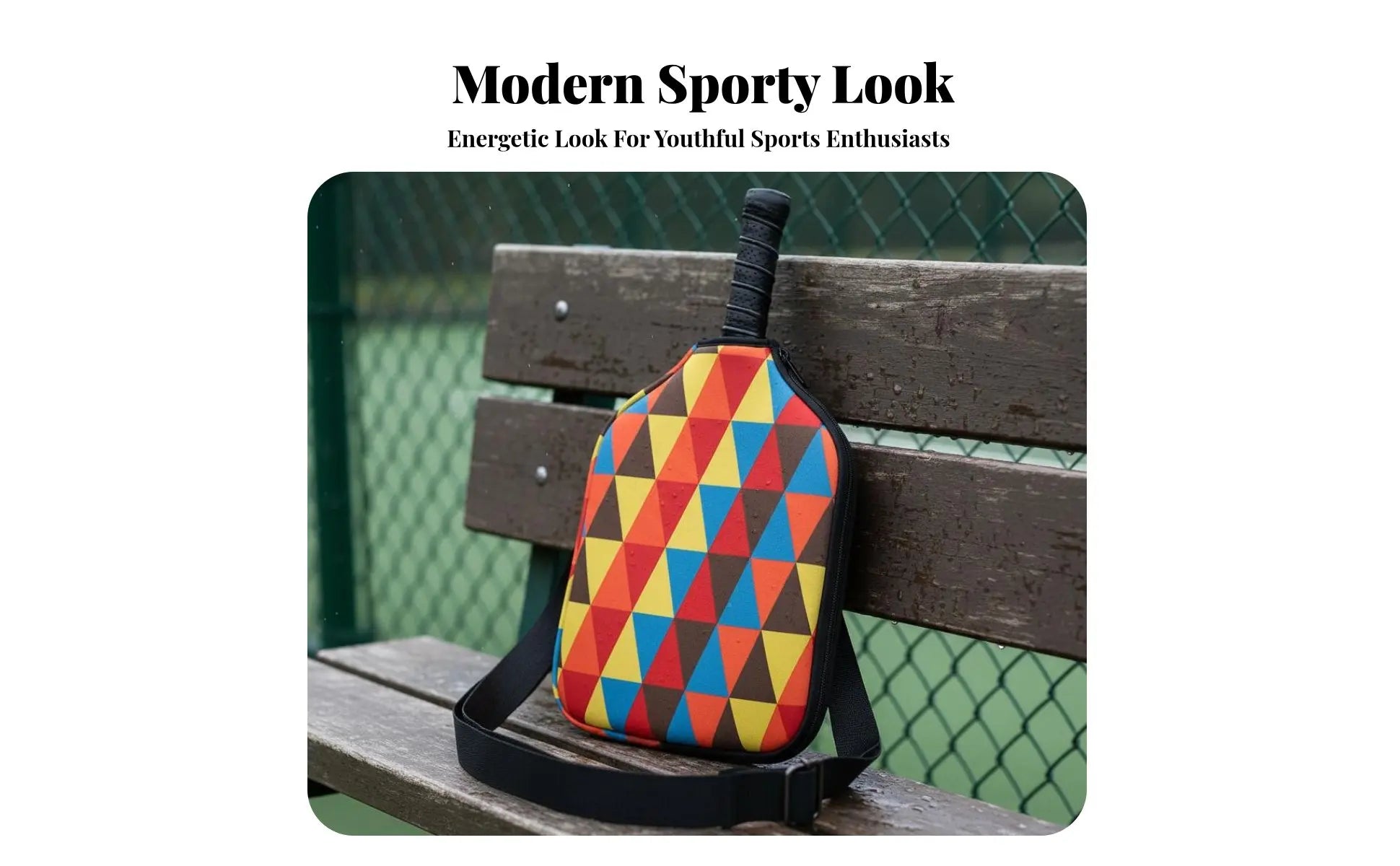 Pickleball Paddle Bag Neoprene Material Pickleball Bag Versatile Carry Choices Adjustable Strap for Athletes