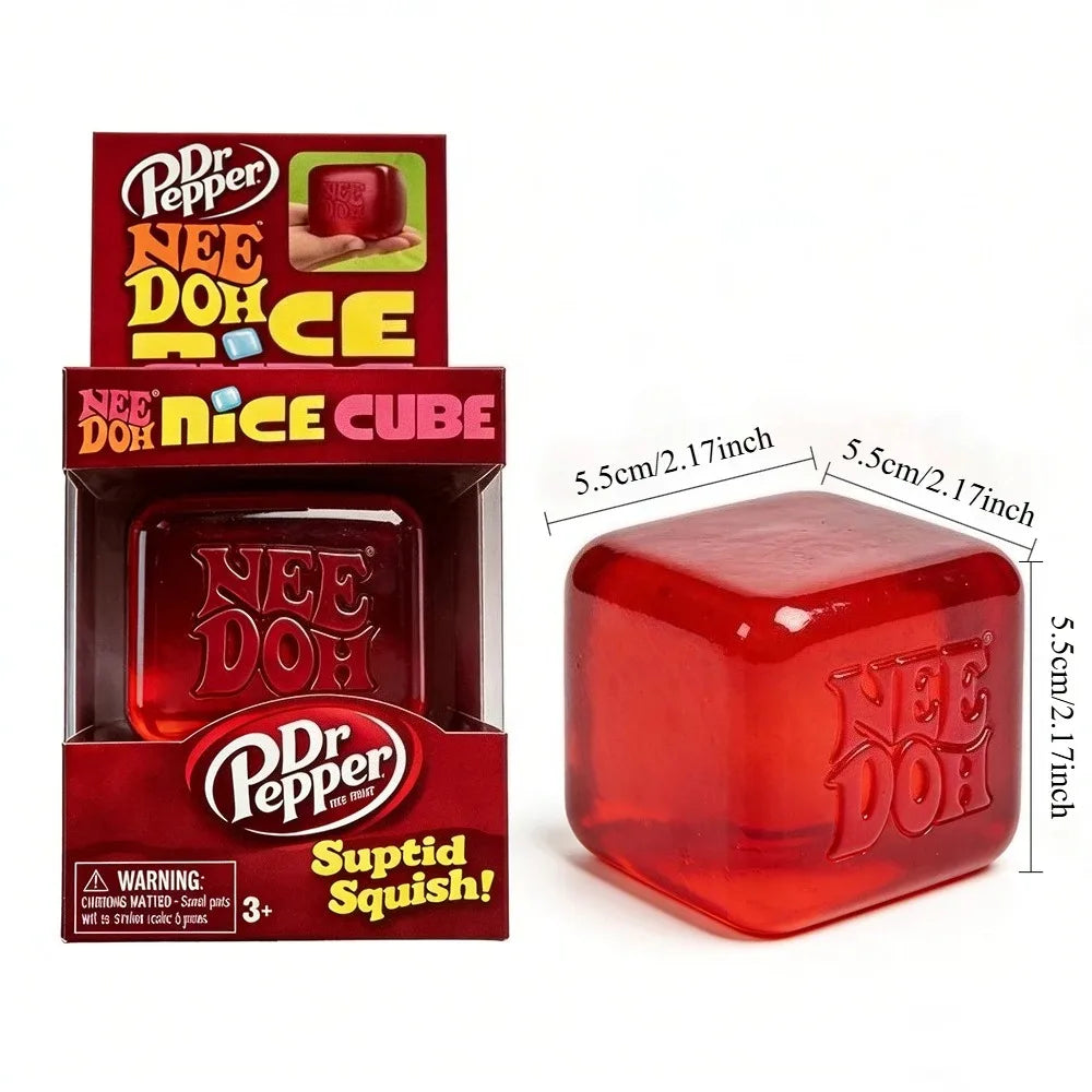 Trending Nee Doh Jellyfish & Cube Squish Toy, Soft Jelly Squeeze Stress Relief Fidget Toy, Sensory NeeDoh for Kids & Adults