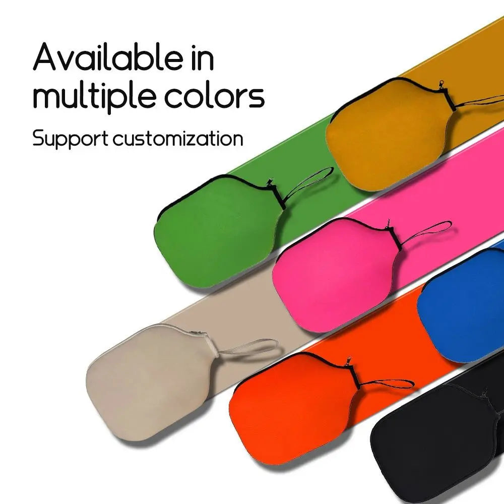 New Neoprene Pickleball Racket Sleeve Lightweight Pickleball Accessories Pickleball Paddle Cover Waterproof Protector Bag
