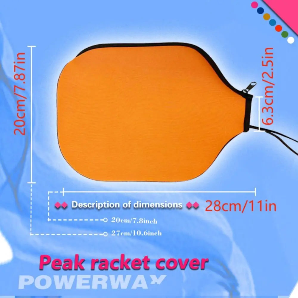New Neoprene Pickleball Racket Sleeve Lightweight Pickleball Accessories Pickleball Paddle Cover Waterproof Protector Bag