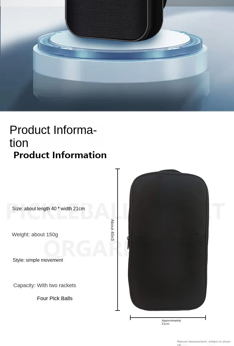 Pickleball Racket Bag Large Capacity Portable Handbag Storage Bag Women Men Outdoor Sports Professional Pickleball Bag